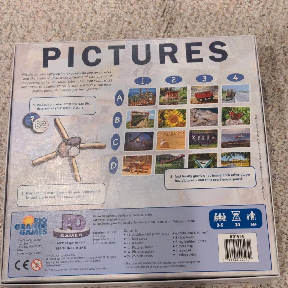 like NEW Daniela & Christian Stohr Pictures Board Game